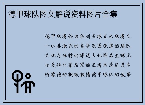德甲球队图文解说资料图片合集